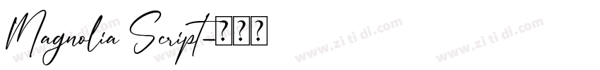 Magnolia Script字体转换